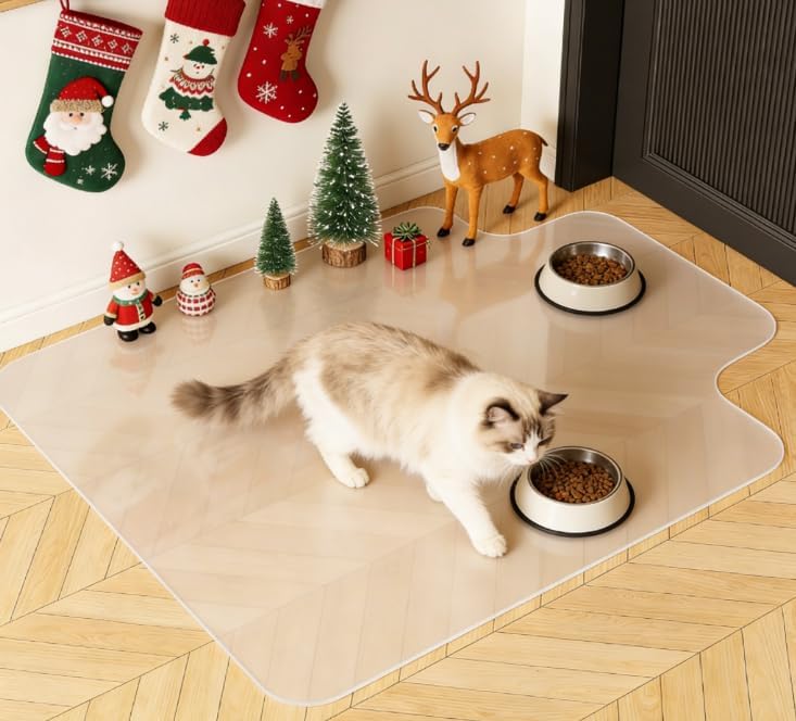 Yecaye Desk Chair Mat for Hardwood Floor, Office PVC Computer Chair Mat, Floor Protector for Rolling Chairs (Transparent, 48" x 60") - Image 4